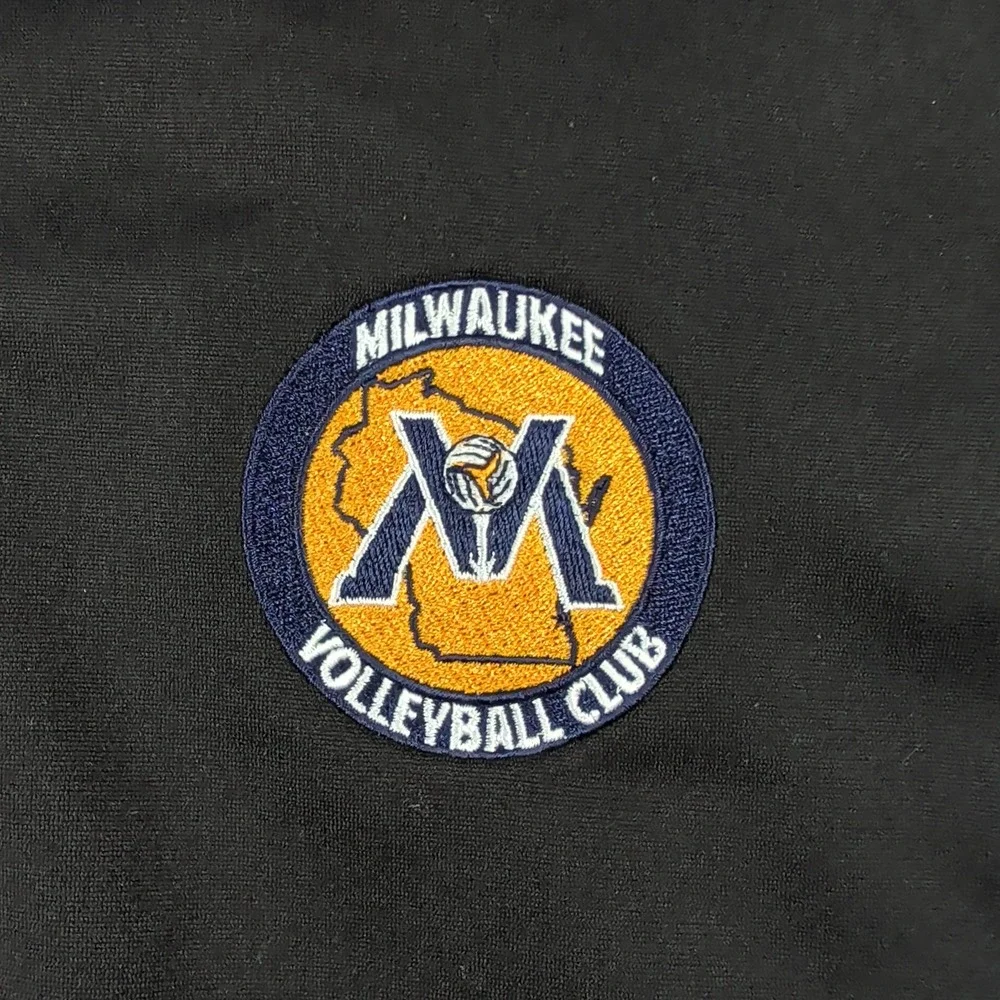The North Face Pullover Men's L Black 1/4 Zip Athletic Milwaukee Volleyball Club